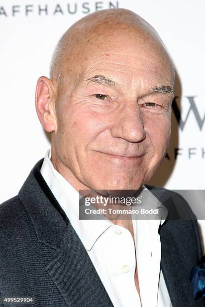 Actor Patrick Stewart attends the IWC Schaffhausen celebrates Rodeo Drive grand opening held at IWC Shaffhausen on December 1, 2015 in Beverly Hills,...