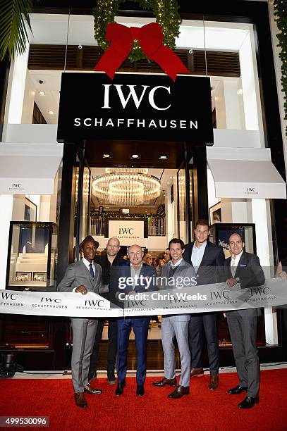 Recording artist Aloe Blacc, IWC Schaffhausen CEO Georges Kern, actor James Marsden, basketball player Blake Griffin and Brand President Edouard...