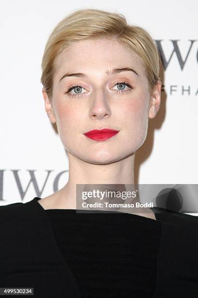 Actress Actress Elizabeth Debicki attends the IWC Schaffhausen celebrates Rodeo Drive grand opening held at IWC Shaffhausen on December 1, 2015 in...