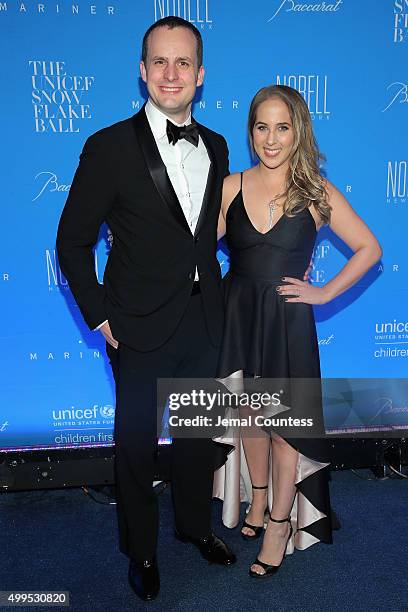 Rhys Marsh and Elizabeth Yale Marsh attend the 11th Annual UNICEF Snowflake Ball Honoring Orlando Bloom, Mindy Grossman And Edward G. Lloyd at...