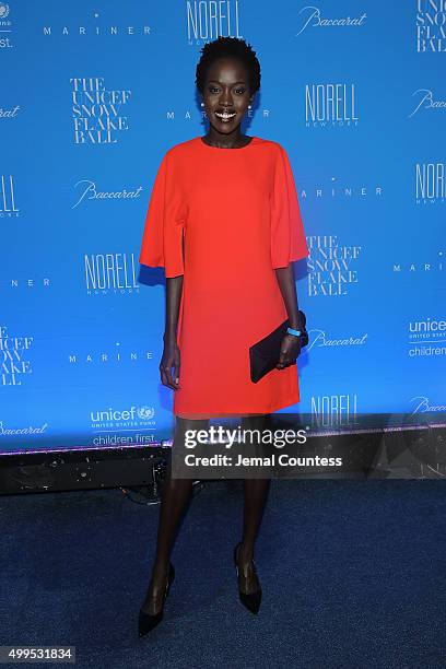 Kuoth Wiel attends the 11th Annual UNICEF Snowflake Ball Honoring Orlando Bloom, Mindy Grossman And Edward G. Lloyd at Cipriani, Wall Street on...
