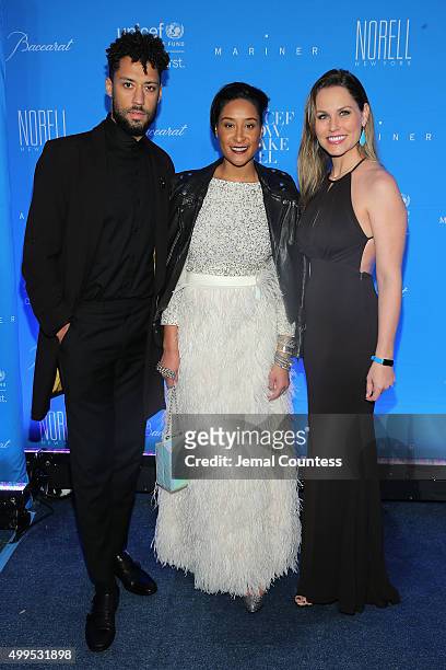 Browne Andrews, Kimberly Chandler, and Nicole Neal attend the 11th Annual UNICEF Snowflake Ball Honoring Orlando Bloom, Mindy Grossman And Edward G....