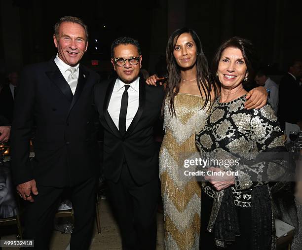 Guest, Naeem Khan, Padma Lakshmi, and Pamala Fiori attend the 11th Annual UNICEF Snowflake Ball Honoring Orlando Bloom, Mindy Grossman And Edward G....