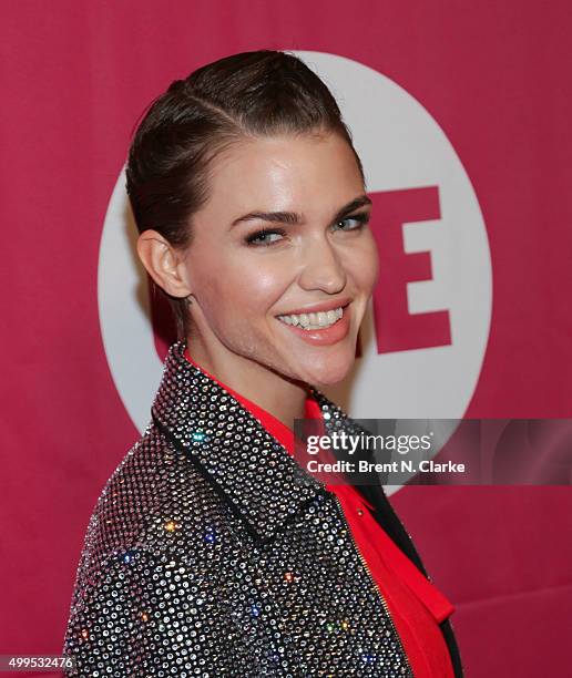 Actress Ruby Rose attends ONE and 's "It Always Seems Impossible Until It Is Done" event held at Carnegie Hall on December 1, 2015 in New York City.