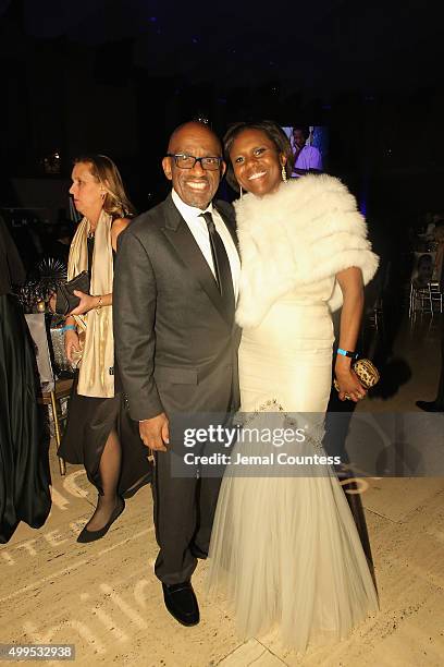 Al Roker and Deborah Roberts attend the 11th Annual UNICEF Snowflake Ball Honoring Orlando Bloom, Mindy Grossman And Edward G. Lloyd at Cipriani,...