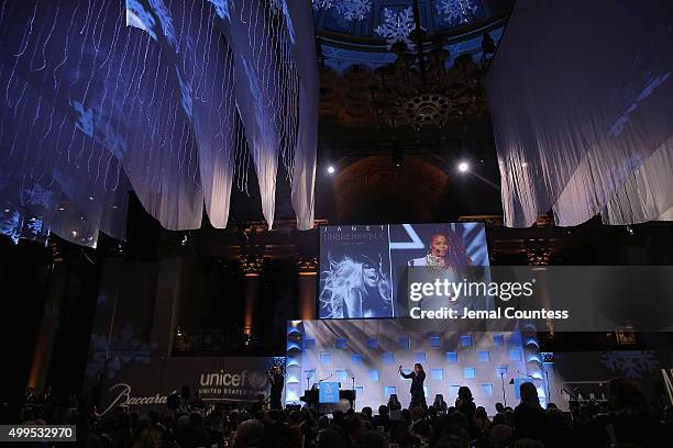 General view at the 11th Annual UNICEF Snowflake Ball Honoring Orlando Bloom, Mindy Grossman And Edward G. Lloyd at Cipriani, Wall Street on December...