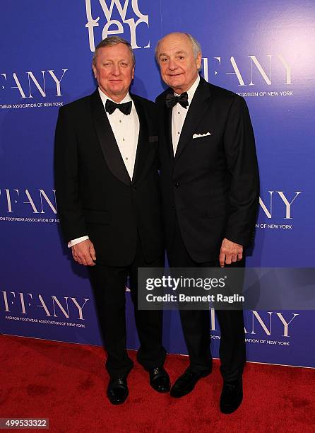 Alex Dillard of Dillard's Department Store and Jim Issler, CEO of H.H. Brown Shoe Company attend the 76th Annual Two Ten Footwear Foundation dinner...