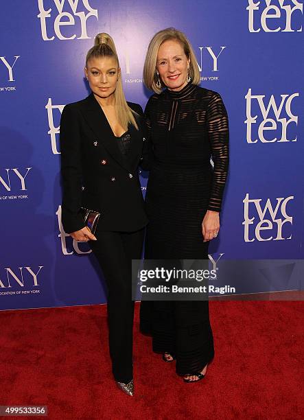 Recording artist Fergie and Diane Sullivan, Chairman Caleres attend the 76th Annual Two Ten Footwear Foundation dinner and awards on December 1, 2015...