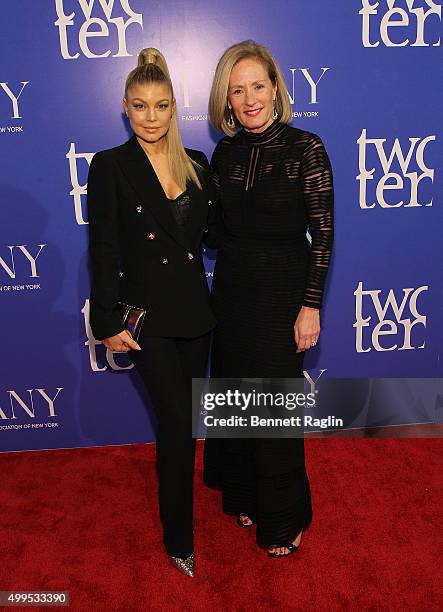 Recording artist Fergie and Diane Sullivan, Chairman Caleres attend the 76th Annual Two Ten Footwear Foundation dinner and awards on December 1, 2015...