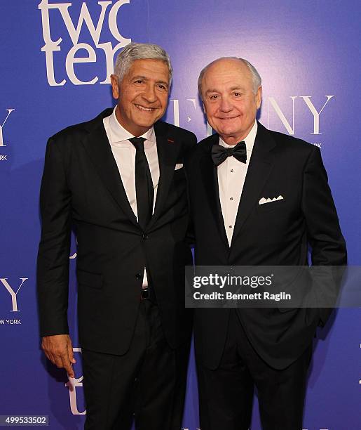 Joe Ouaknine, Chairman Titan Industries, Inc and Jim Issler, CEO H.H. Brown Shoe Company attend the 76th Annual Two Ten Footwear Foundation dinner...