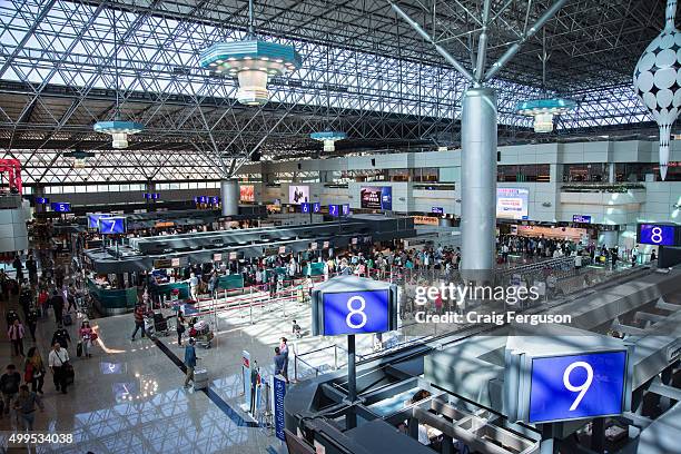 Check In Gates Taipei Chiang Kai Shek International Airport Photos and Premium High ...