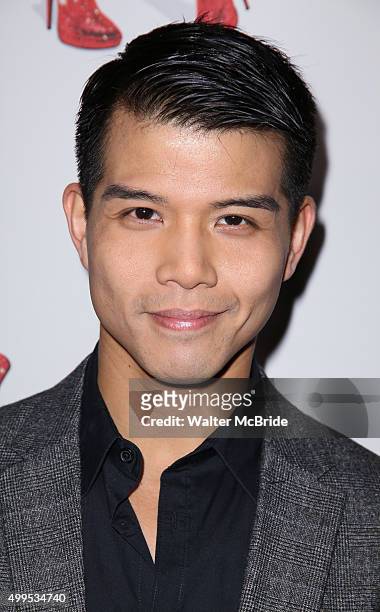 Telly Leung attends the opening night press reception for Wayne Brady opening in 'Kinky Boots' at the Paramount Bar and Grill on December 1, 2015 in...