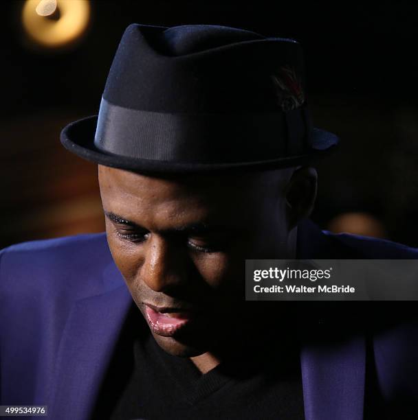 Wayne Brady attends the opening night press reception for Wayne Brady opening in 'Kinky Boots' at the Paramount Bar and Grill on December 1, 2015 in...