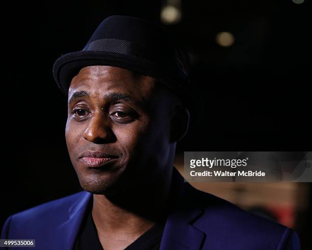 Wayne Brady attends the opening night press reception for Wayne Brady opening in 'Kinky Boots' at the Paramount Bar and Grill on December 1, 2015 in...
