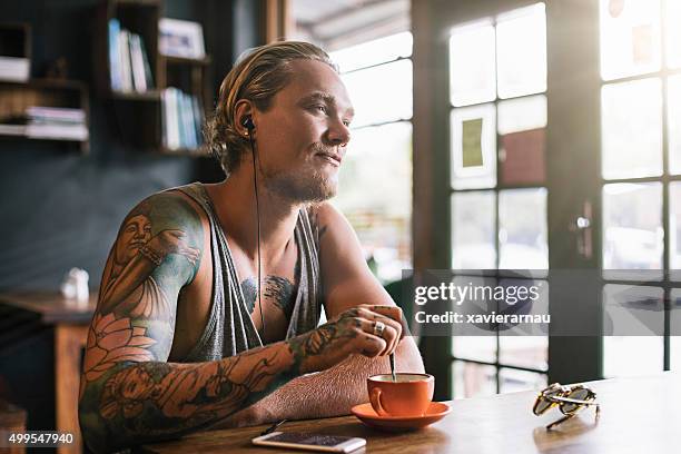 relaxing having a coffee - hipster australia stock pictures, royalty-free photos & images