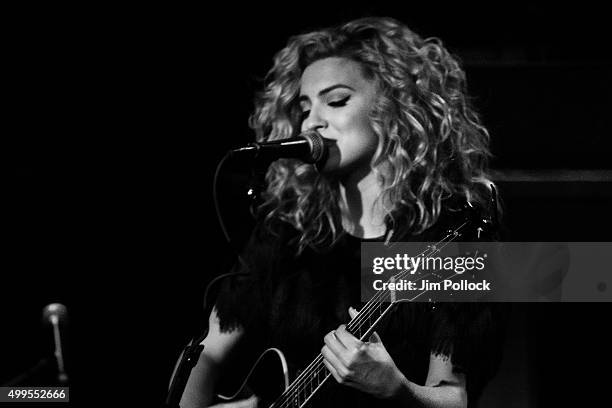 Tori Kelly performs during Musicians On Call's "Rock The Room Tour" at Greystone Manor on December 1, 2015 in West Hollywood, California.