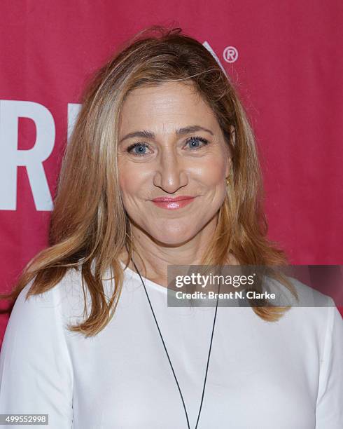 Actress Edie Falco attends ONE and 's "It Always Seems Impossible Until It Is Done" event held at Carnegie Hall on December 1, 2015 in New York City.