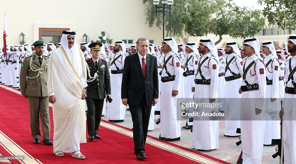 Turkish President Recep Tayyip Erdogan in Qatar