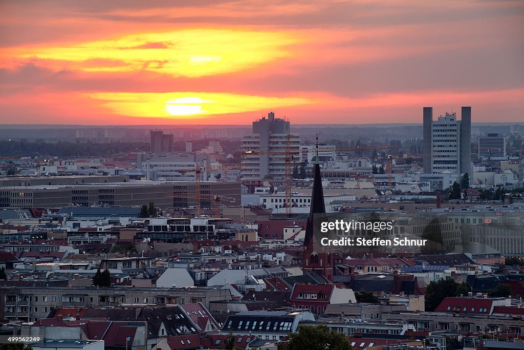 Sunset Berlin - city landscape