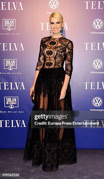 Adriana Abenia attends XXV Telva Fashion Awards 2015 at the Royal Theatre on December 1, 2015 in Madrid, Spain.