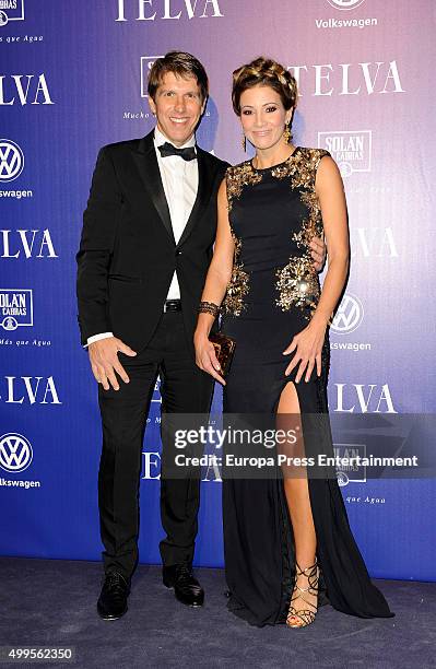 Manuel Diaz, 'El Cordobes' and Virginia Troconis attend XXV Telva Fashion Awards 2015 at the Royal Theatre on December 1, 2015 in Madrid, Spain.