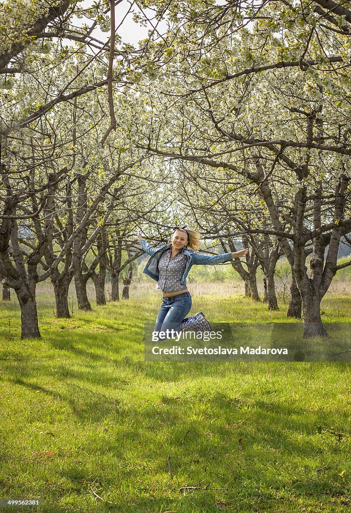 Spring Fille Girl In Spring High-Res Stock Photo - Getty Images