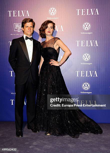 Julian Lopez, ' El juli', and Rosario Domecq attend XXV Telva Fashion Awards 2015 at the Royal Theatre on December 1, 2015 in Madrid, Spain.