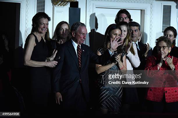 Diana Taylor and Michael Bloomberg attend the ONE Campaign and s concert to mark World AIDS Day, celebrate the incredible progress thats been made...