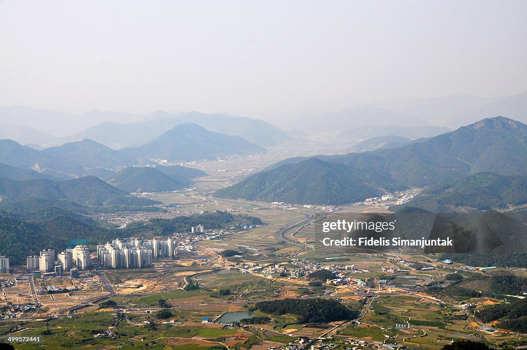 Changwon city view from above