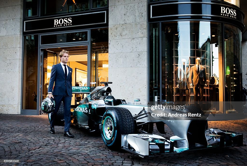 BOSS Store Frankfurt/Main Hosts Formula 1 Event With Nico Rosberg