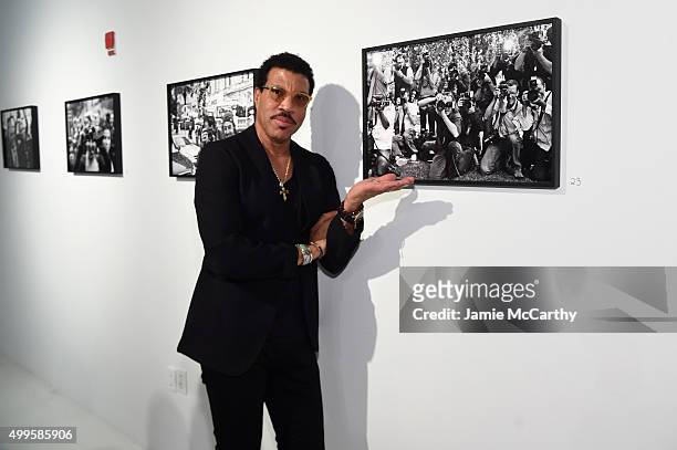 Lionel Richie attends the Opening of Lenny Kravitz FLASH Photography Exhibition at Miami Design District on December 1, 2015 in Miami, Florida.