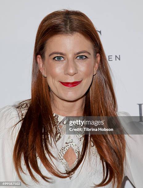 Michelle Pesce attends the IWC Schaffhausen Rodeo Drive grand opening at IWC Shaffhausen on December 1, 2015 in Beverly Hills, California.