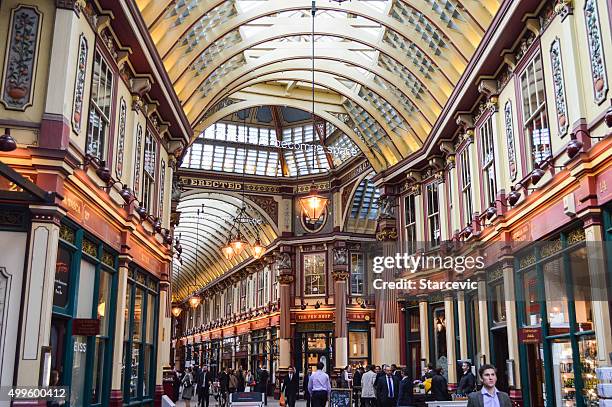 harry potter diagon alley - leadenhall market in london, uk - harry potter namngivet verk bildbanksfoton och bilder