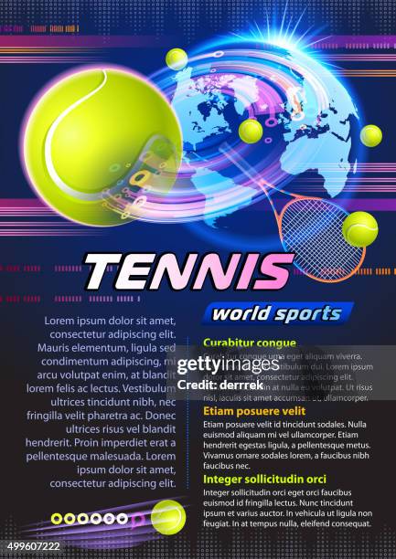 tennis - world tennis tournament stock illustrations