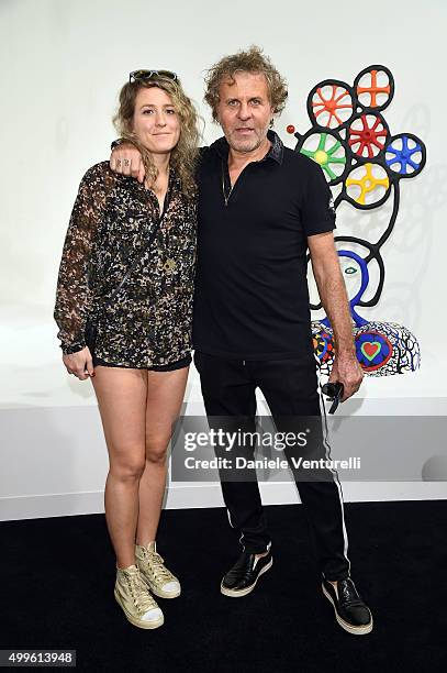 Alessia Rosso and Renzo Rosso attend Art Basel Miami Beach - VIP Preview at the Miami Beach Convention Center on December 2, 2015 in Miami Beach,...