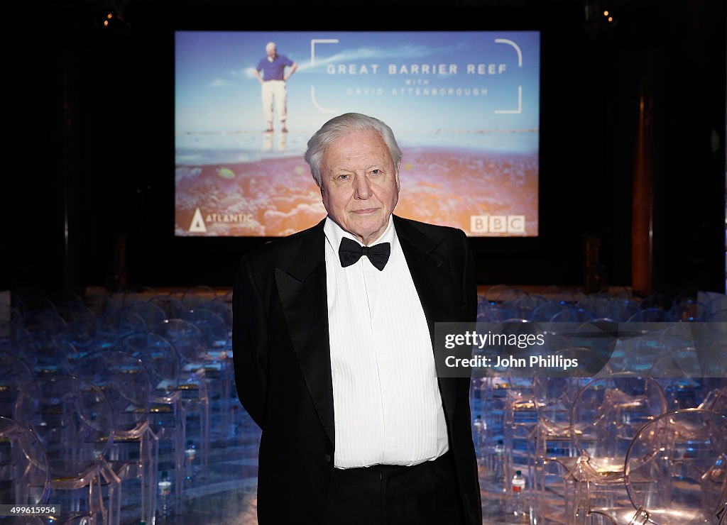 Great Barrier Reef With David Attenborough - Inside Shots From Private Screening At Australia House Of Sir David Attenborough's Latest Work