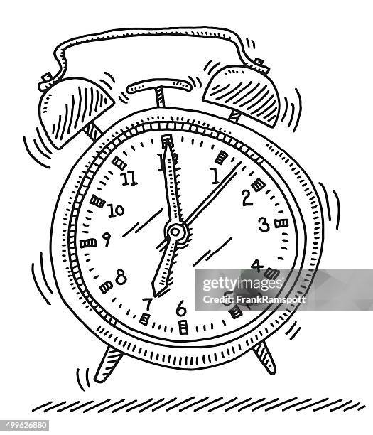 Ringing Alarm Clock Drawing High-Res Vector Graphic - Getty Images