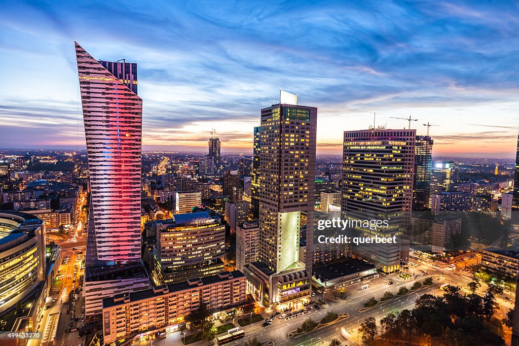 Skyline von Warschau