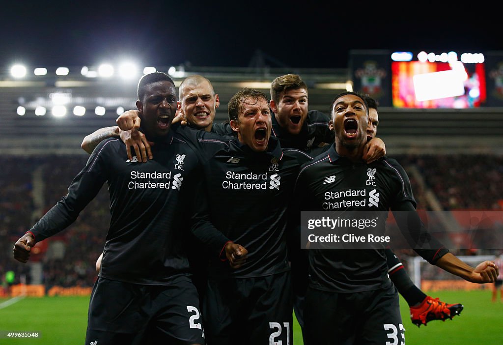 Southampton v Liverpool - Capital One Cup Quarter Final