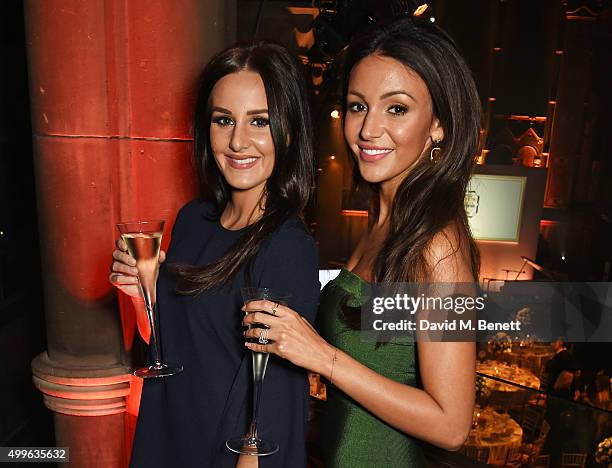 Katie Fernihough and Michelle Keegan attend the Cosmopolitan Ultimate Women Of The Year awards at One Mayfair on December 2, 2015 in London, England.