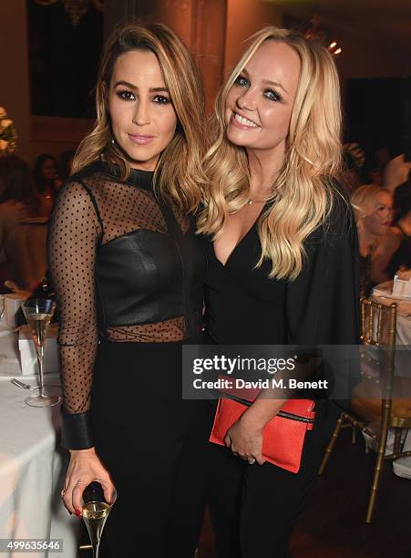 Rachel Stevens and Emma Bunton attend the Cosmopolitan Ultimate Women Of The Year awards at One Mayfair on December 2, 2015 in London, England.