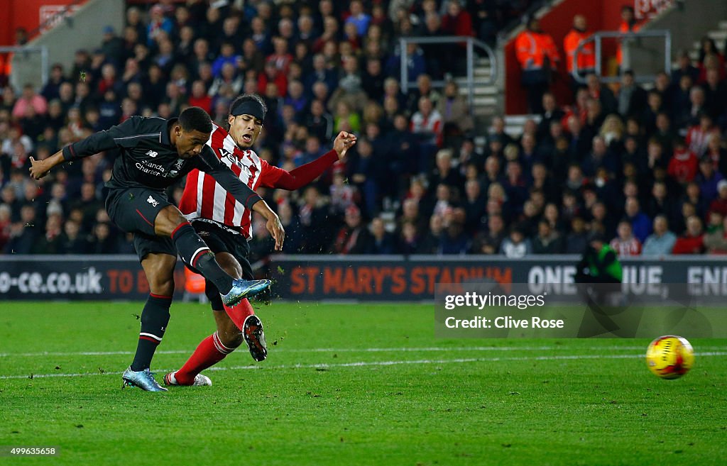 Southampton v Liverpool - Capital One Cup Quarter Final