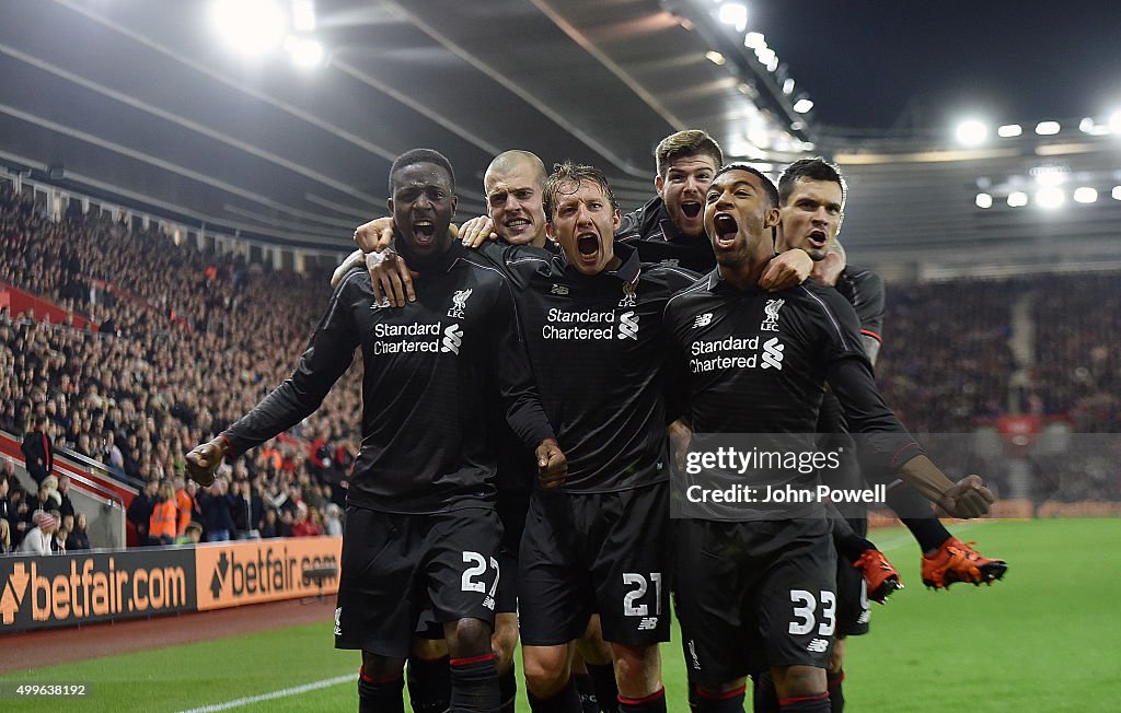 Southampton v Liverpool - Capital One Cup Quarter Final