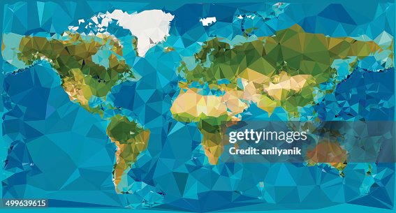 World map - low poly World map - low poly