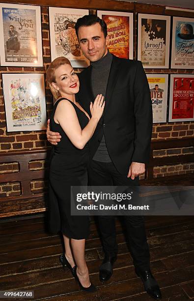 Cast members Sheridan Smith and Darius Campbell attend the press night after party for "Funny Girl" at the Menier Chocolate Factory on December 2,...