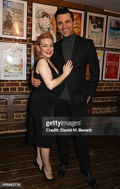 Cast members Sheridan Smith and Darius Campbell attend the press night after party for "Funny Girl" at the Menier Chocolate Factory on December 2,...