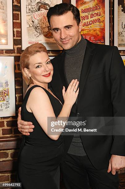 Cast members Sheridan Smith and Darius Campbell attend the press night after party for "Funny Girl" at the Menier Chocolate Factory on December 2,...