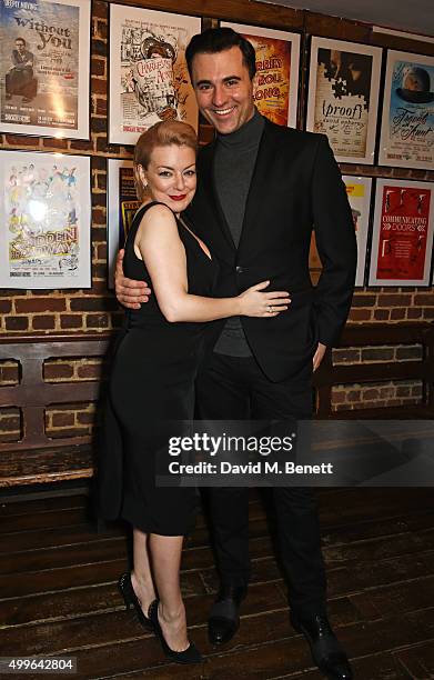 Cast members Sheridan Smith and Darius Campbell attend the press night after party for "Funny Girl" at the Menier Chocolate Factory on December 2,...