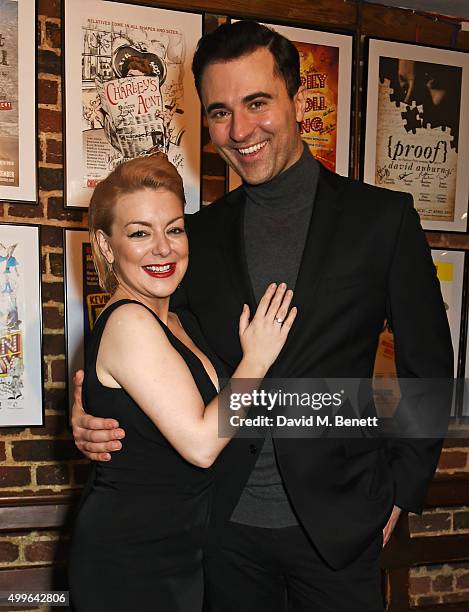 Cast members Sheridan Smith and Darius Campbell attend the press night after party for "Funny Girl" at the Menier Chocolate Factory on December 2,...