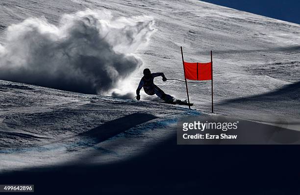 Georg Streitberger of Austria competes during downhill training for the Audi FIS Ski World Cup on the Birds of Prey on December 2, 2015 in Beaver...